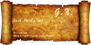 Gut Noémi névjegykártya